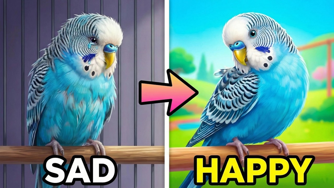 Australian Parakeet Chirping & Singing for Happy Budgies (2 Hours)