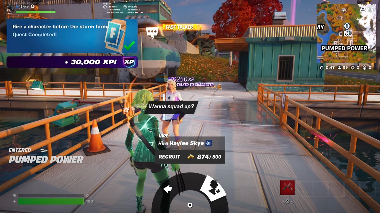 Fortnite - Hire A Character Before The Storm Forms (WEEK 8 Quests Challenges)