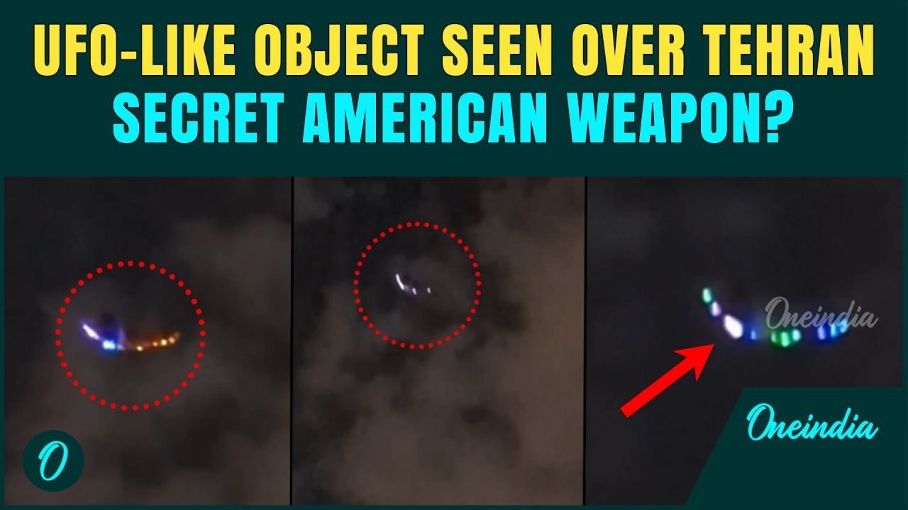 UFO-Like Object Spotted Over Iran? Strange Lights Over Tehran Spark Mystery Amid U.S War