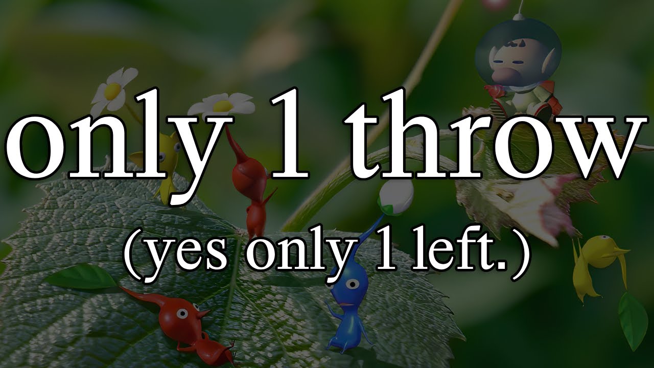 How Many Throws Does it Take to Beat Pikmin 1?