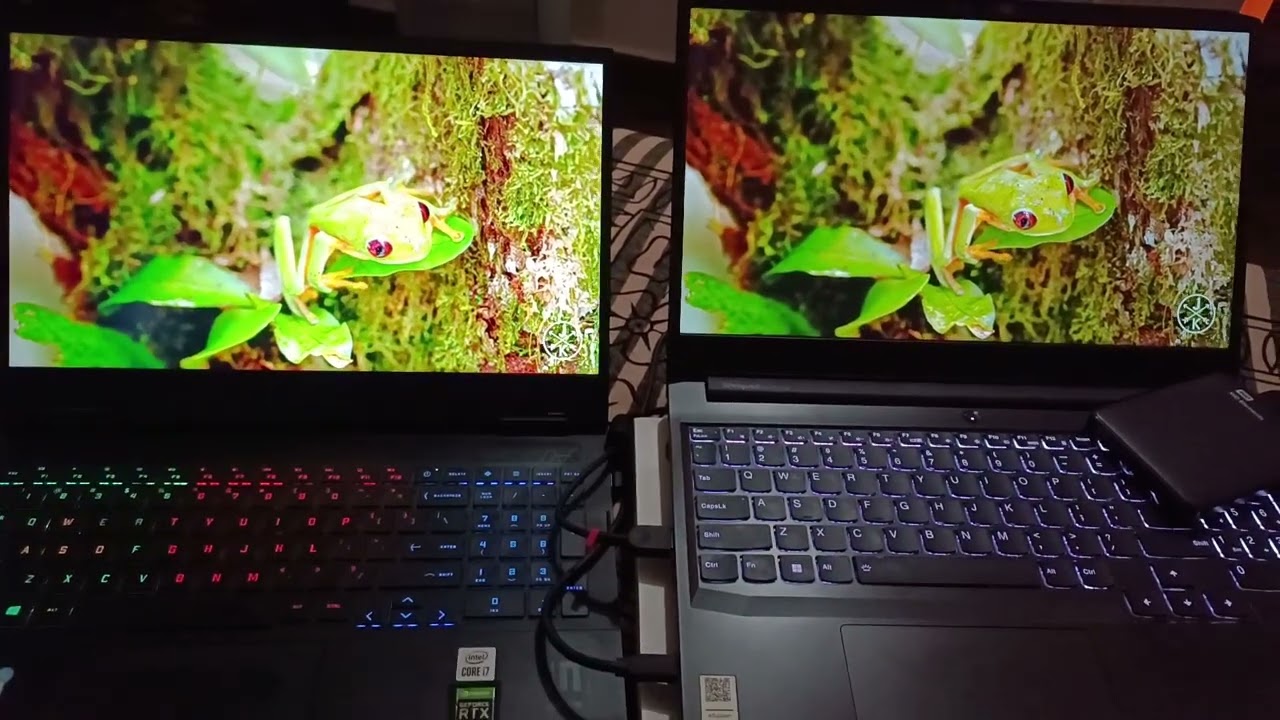 45% NTSC VS 100% sRGB display comparison... #srgb #bestlaptopdisplay