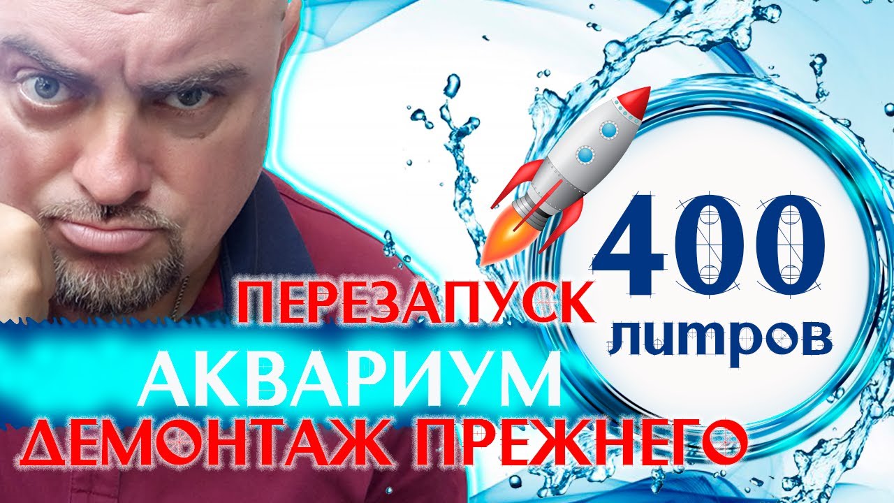Аквариум 400 литров. Перезапуск. Демонтаж.