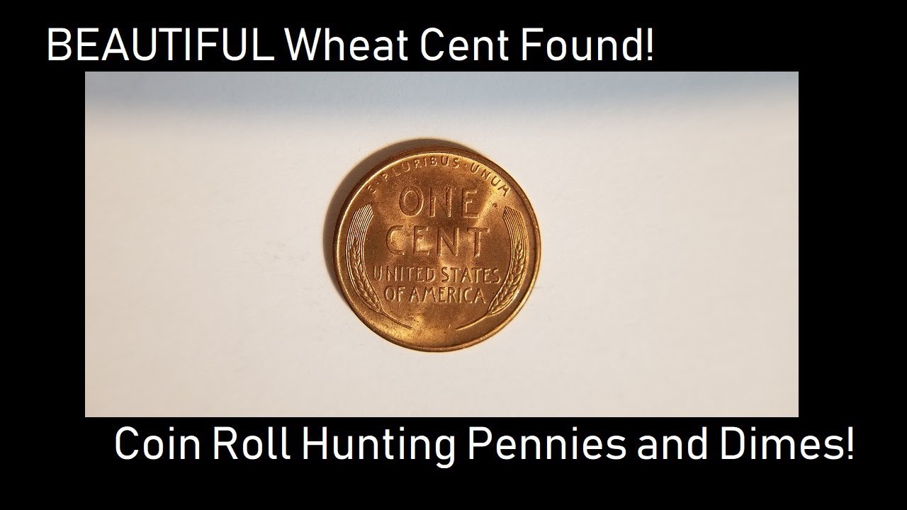 Wheat Cent Found in Great Shape! || Coin Roll Hunting Pennies and Dimes!