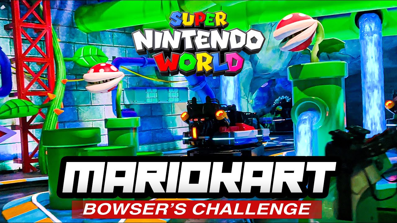 Mario Kart Bowser's Challenge FULL RIDE [4K] + AR Super Nintendo World Universal Studios Hollywood
