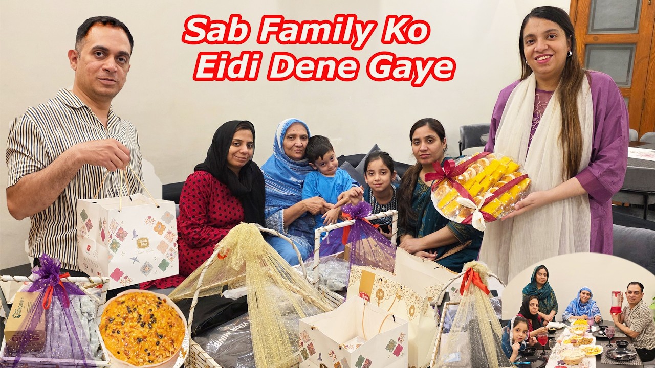 Ami Or Sab Family Walo Ko Eid Dene Gaye🥰 Sab Ko Eidi Me Kia Kia Dia | Iftari Me Hmare Lye Kia Bnaya