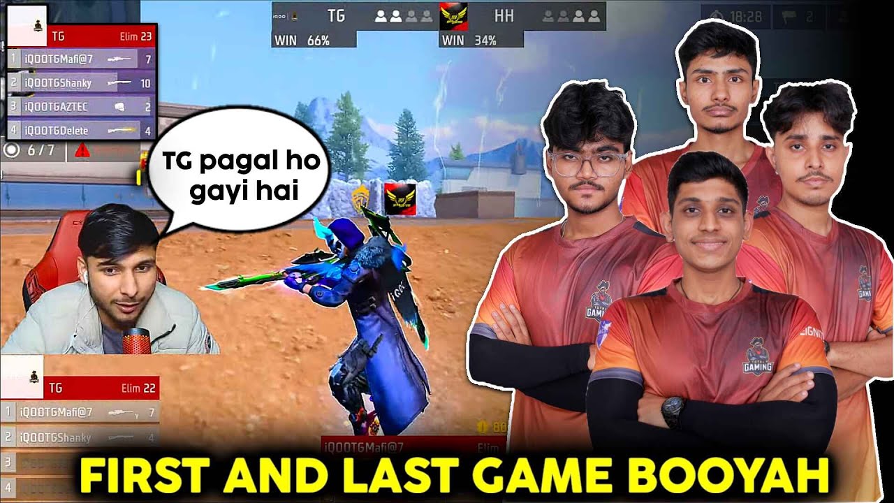 TG PAGAL HO GAYI ? LAST MATCH INTENSE BOOYAH | FIRST MATCH BOOYAH | QUALIFY FOR NEXT ROUND?HIGHLIGHT