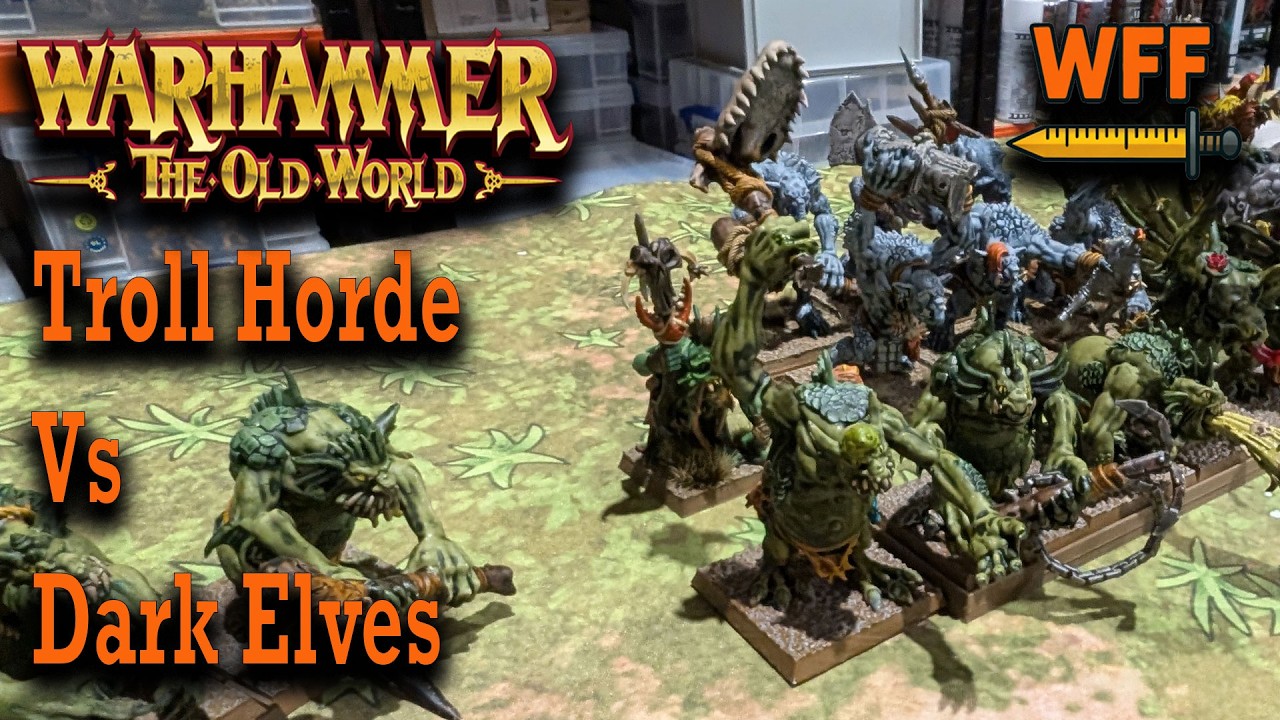 Dark Elves vs Troll Horde | Warhammer The Old World Battle Report