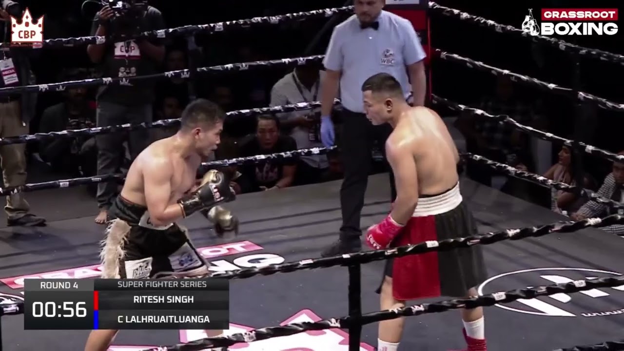 Ритеш Сингх Бишт, полный боксёрский бой, раунд 4 / Обладатель титула WBC в Индии / Серия титульны...