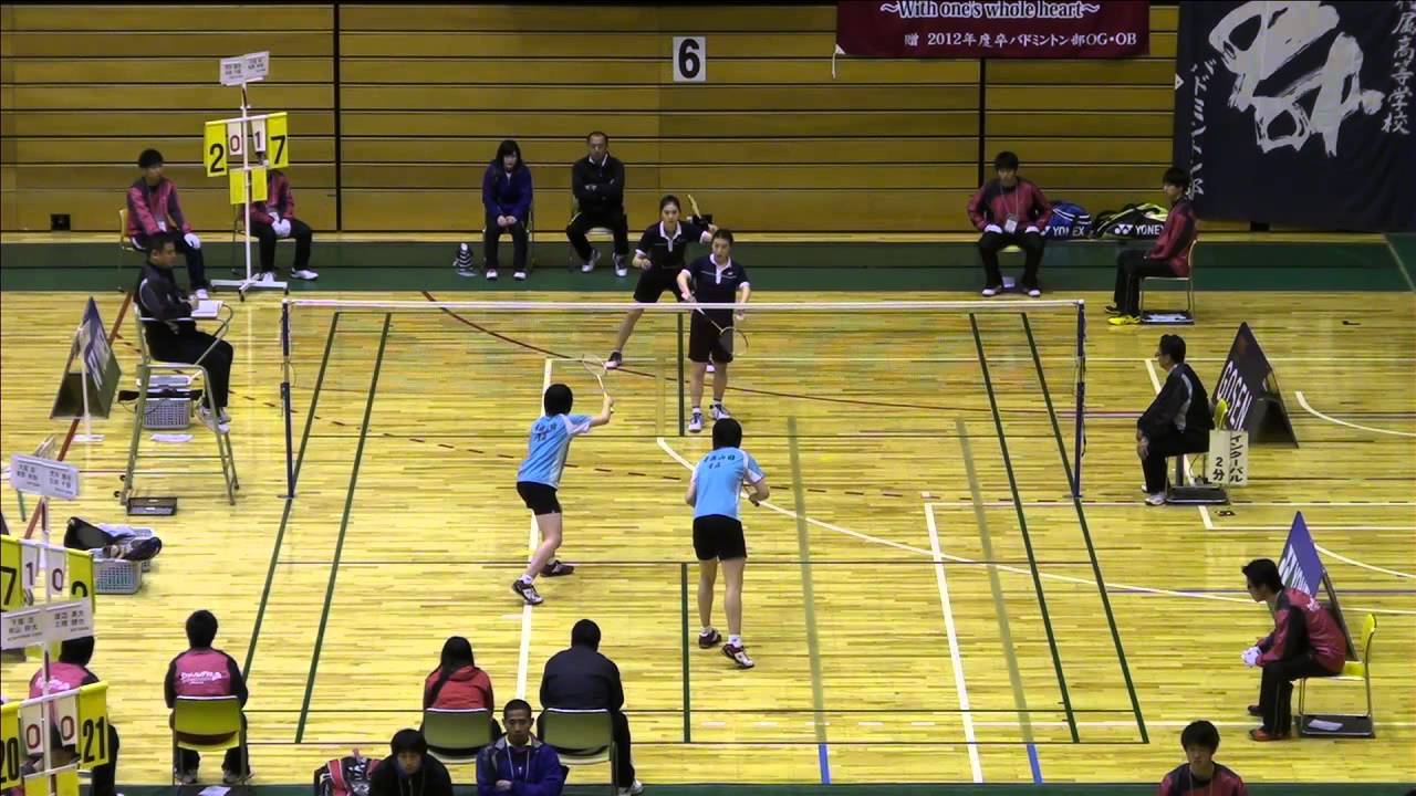 個人女子ダブルス決勝 大堀/東野(富岡・福島) vs 荒木/志田(青森山田・青森)