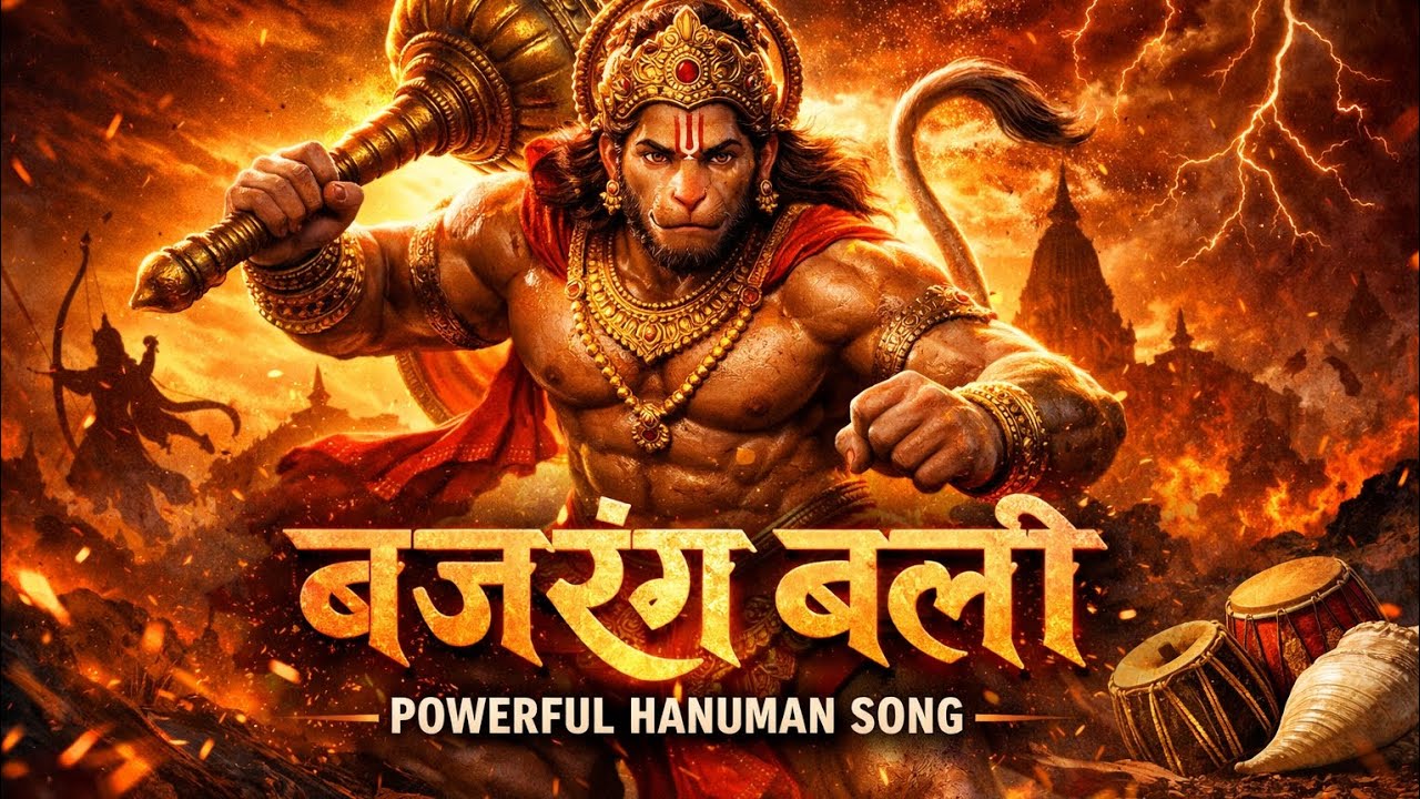 Sher ki chal se 🔥 | New official music | Hanuman ji music 🎶 #music #bajrangbali 