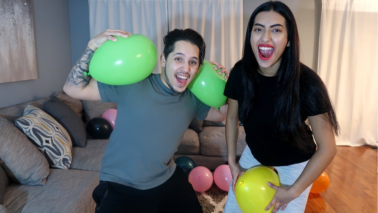 FUNNY BALLOON POP CHALLENGE!! 😂🎈