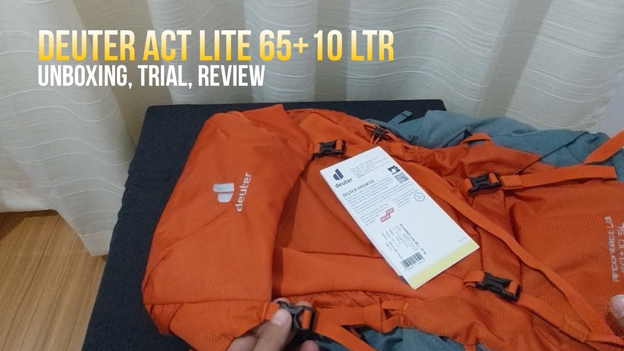 Deuter Act Lite 60+10 SL. Unboxing, Trial. and Review.