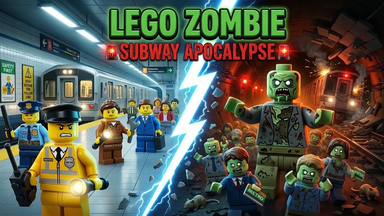Subway Apocalypse | LEGO Zombie Animation | Full Episode 2