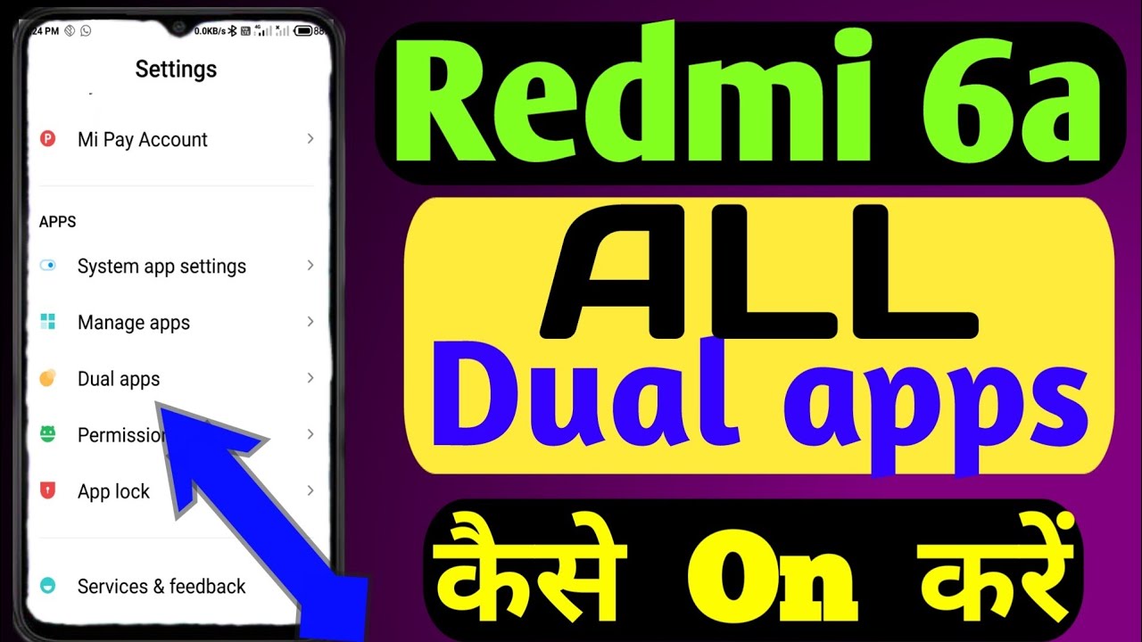 How To Dual Apps in Redmi 6a | Dual WhatsApp Enable ?