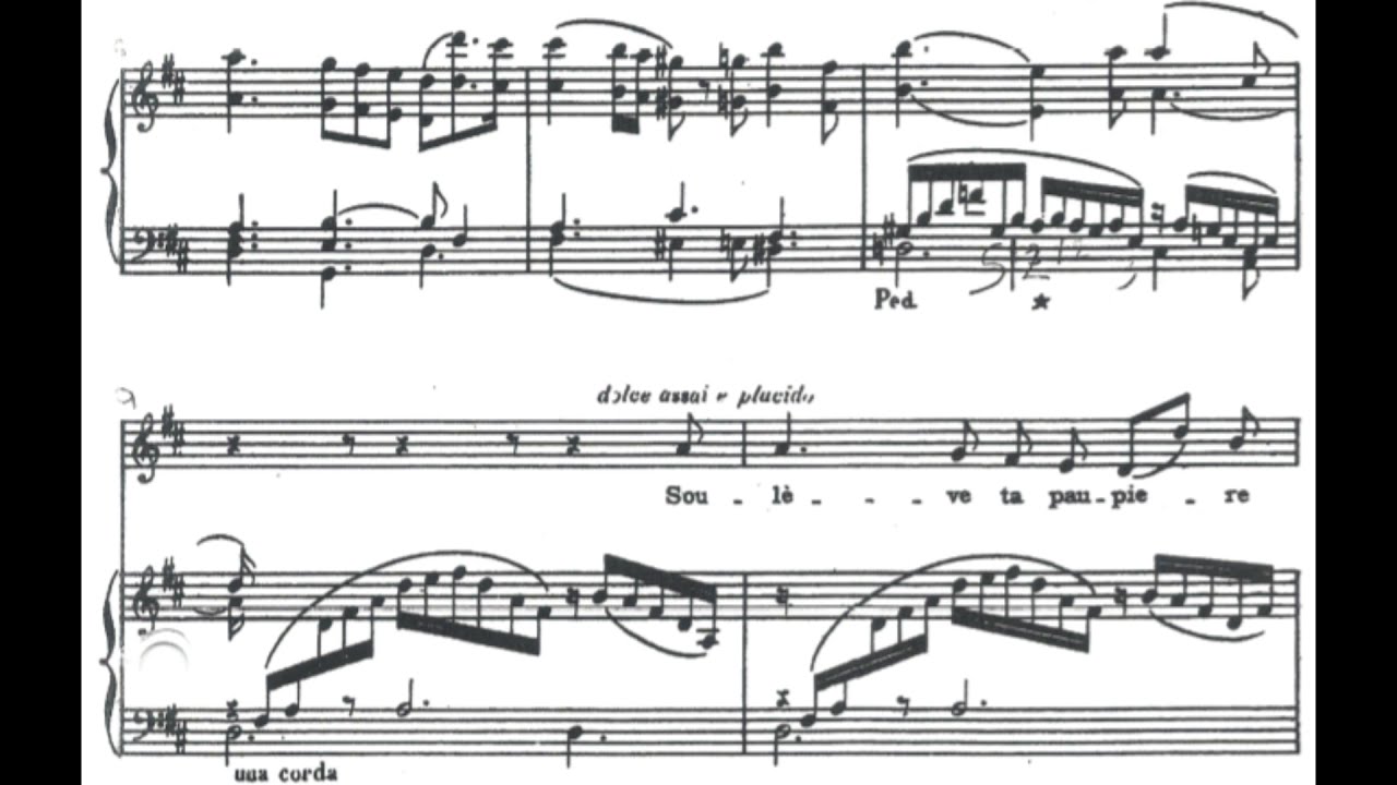 LE SPECTRE DE LA ROSE Hector Berlioz Les nuits d'été op.7 n 2 piano accompaniment with score karaoke