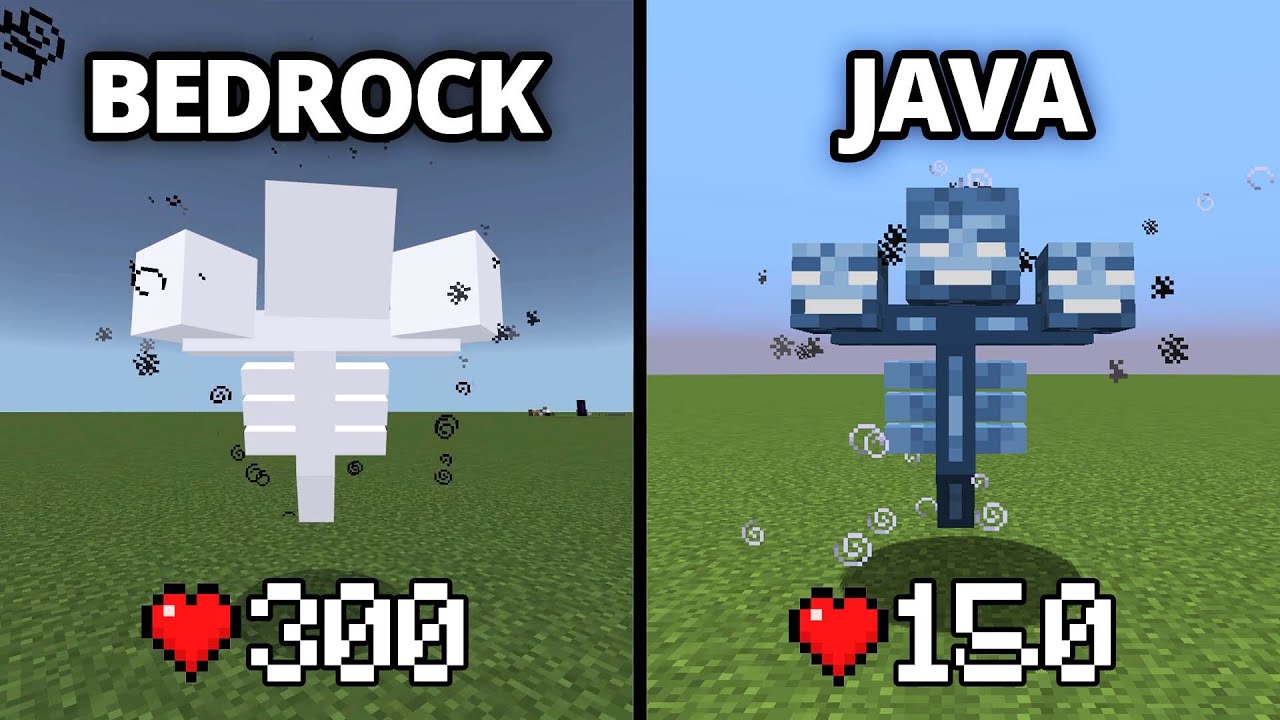java vs  bedrock v10