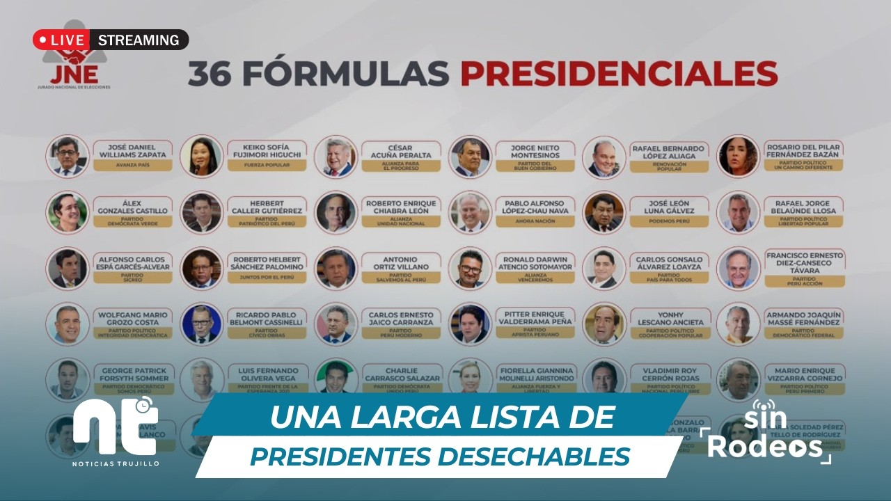 Sin Rodeos | UNA LARGA LISTA DE PRESIDENTES DESECHABLES - 13 febrero 2026