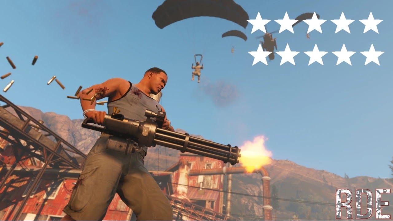 GTA5 | 10 STAR WANTED LEVEL (RDE 4.0)