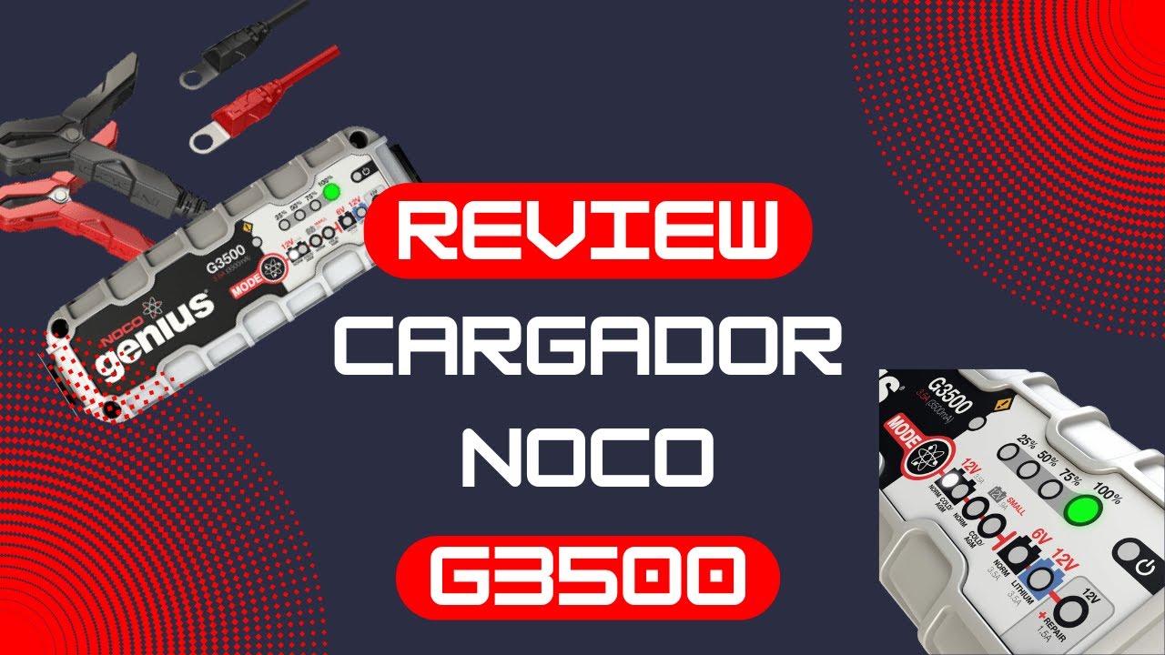 Cargador baterías coche, moto Review Noco G3500  AGM, gel,  y litio. FUNCIONA !