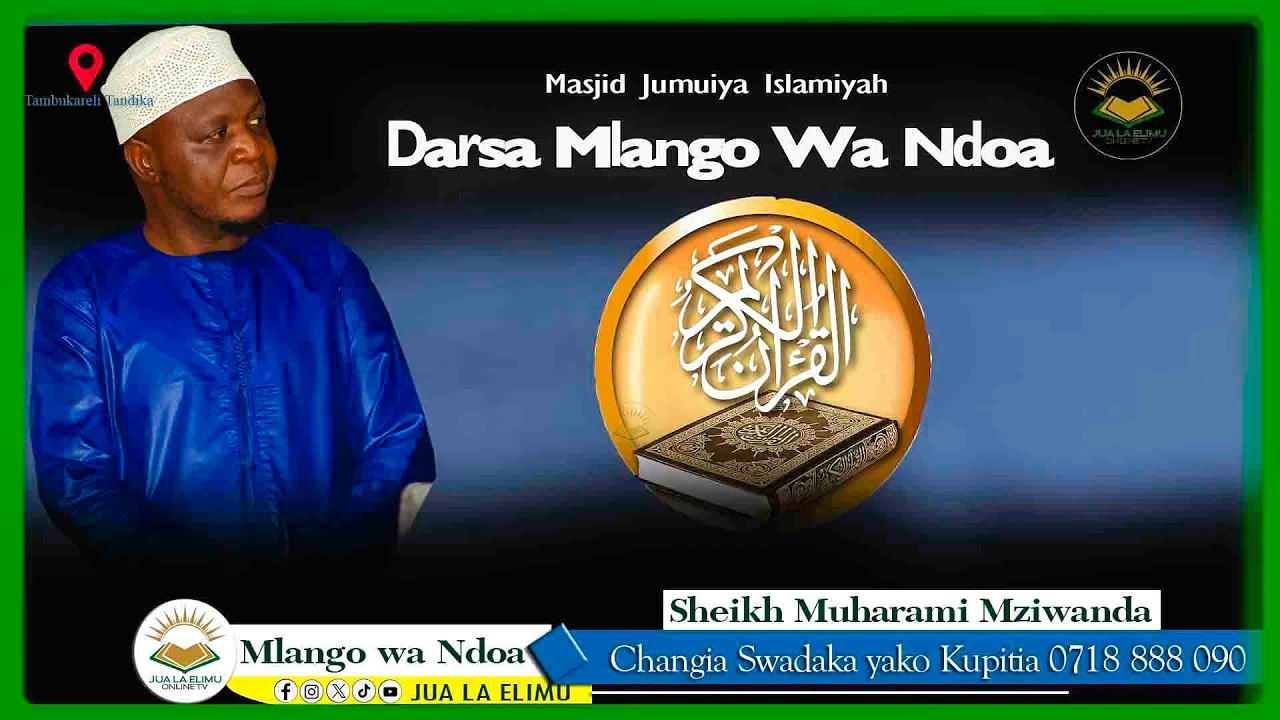 DARSA MLANGO WA NDOA, MASJDI JUMUIYA ISLAMIYAH, SHEIKH MUHARAMI MZIWANDA, 28/02/2026