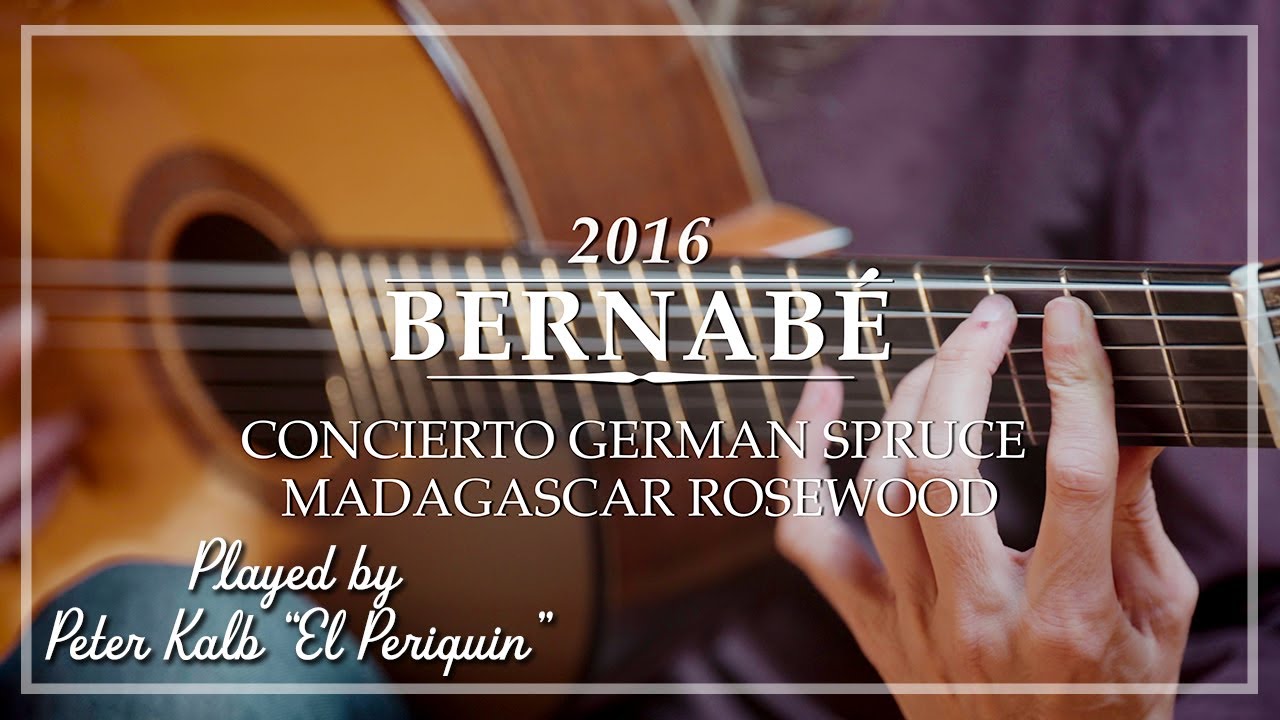 Bernab&eacute; Concierto German Spruce Madagascar Rosewood 2016 played by  'El Periquin' Peter Kalb | Demo