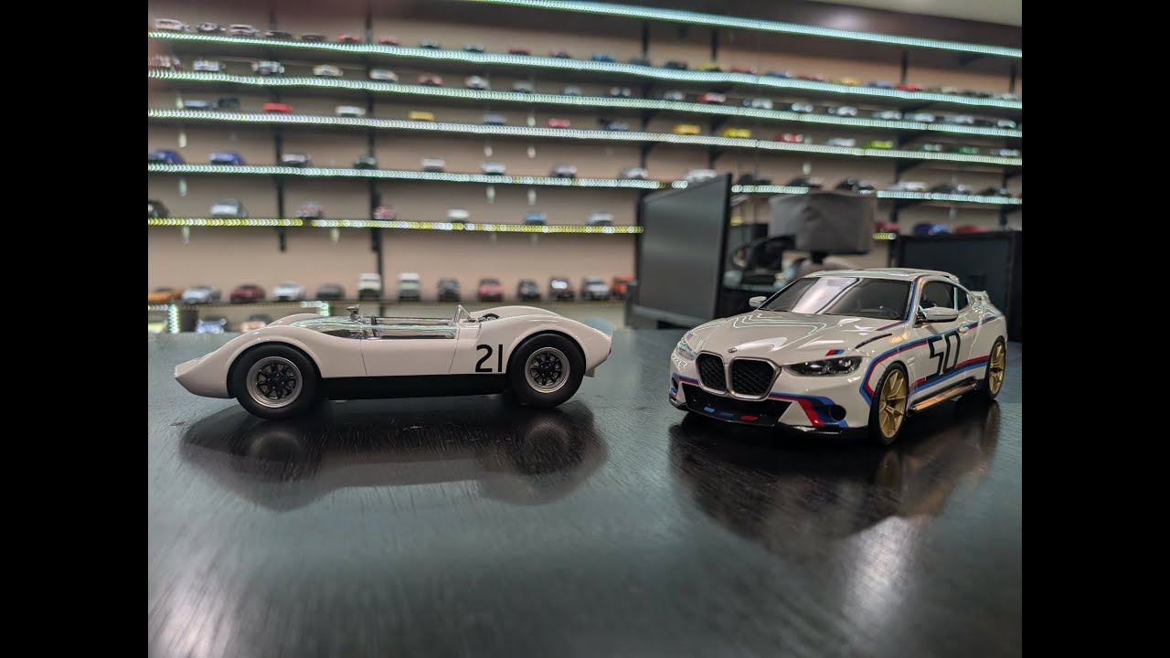 Обзор и распаковка масштабных моделей BMW M4 3.0 CSL и McLaren Elva MK1 в масштабе 1:18 #распаков...