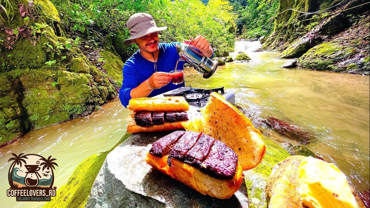 Preparé Delicioso Sandwich de Churrasco y Café 🌿☕ASMR outdoors 