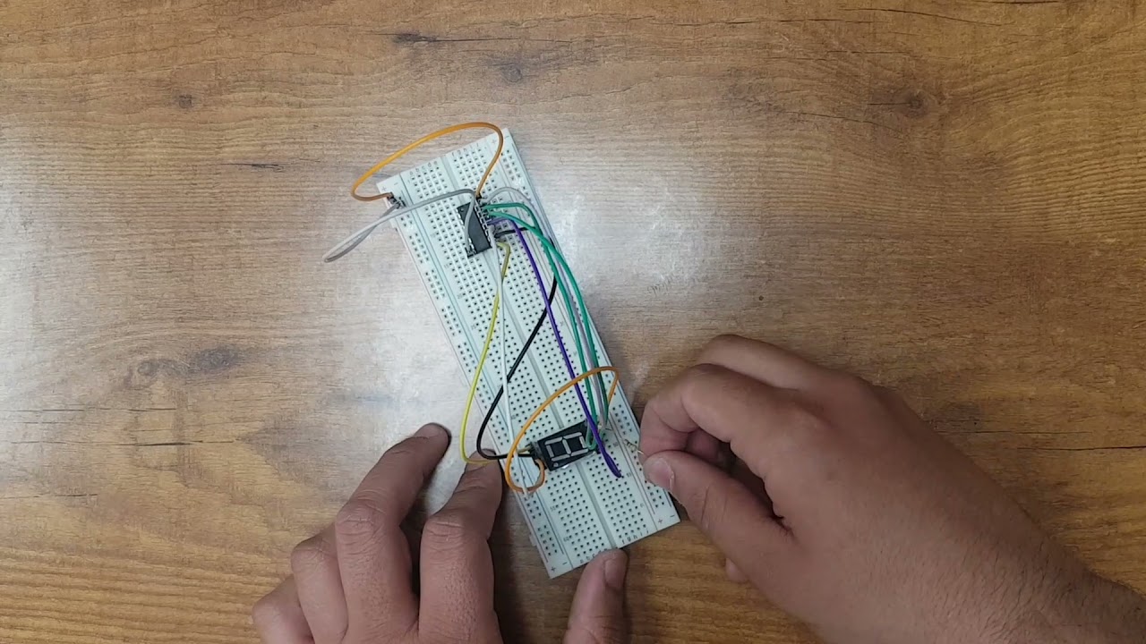 7447 entegre ile 7 segment display decimal sayıcı yapımı