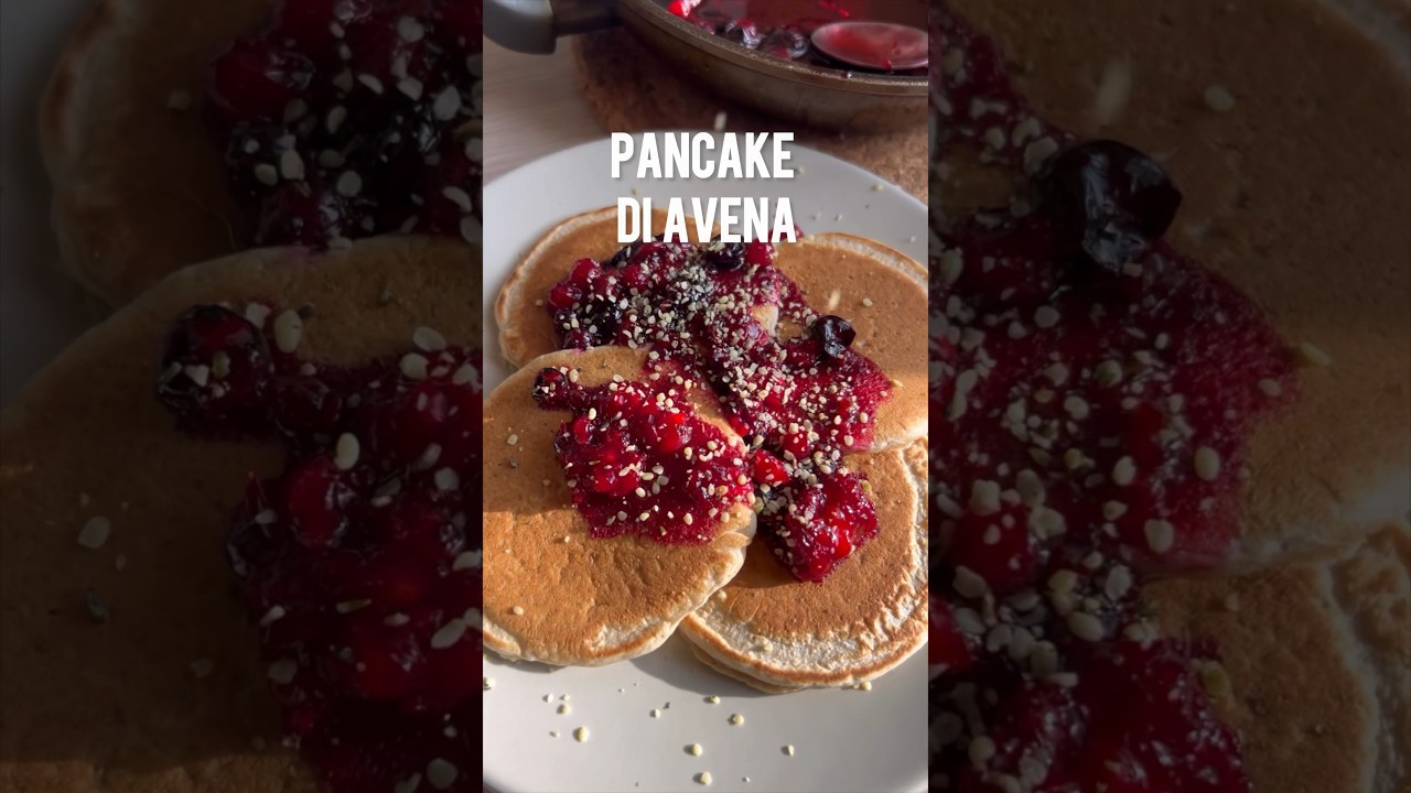 🥞PANCAKE DI AVENA per la colazione #elefanteveg #ricettevegane #colazione