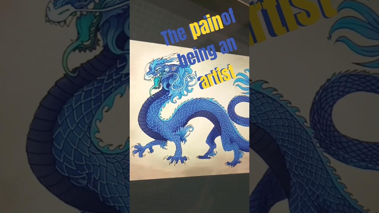 Drawing Chinese Dragon Scales #artist #dragon #digitalart