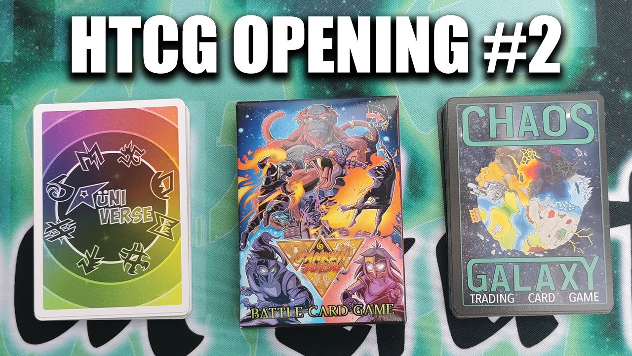 HTCG Community Pack Opening #2 (Rüniverse, Chaos Galaxy, Janken Jutsu) | Homemade TCG