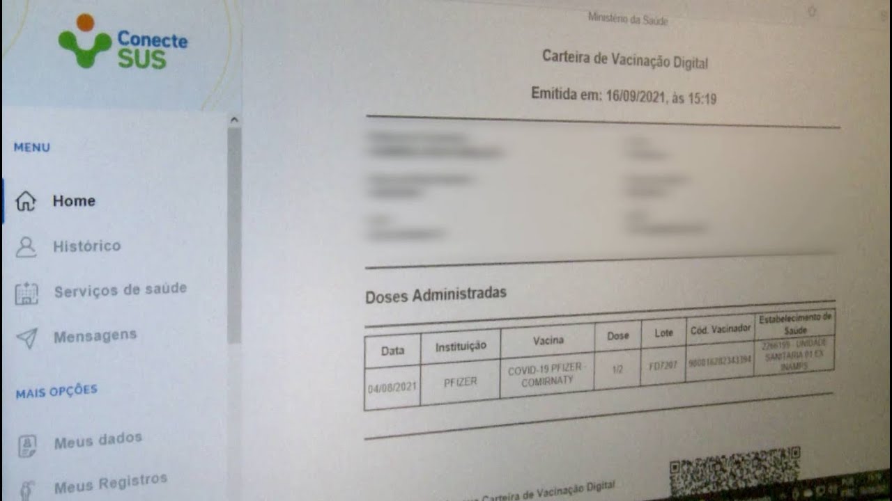 Como tirar 2ª via do comprovante de vacinação pela internet