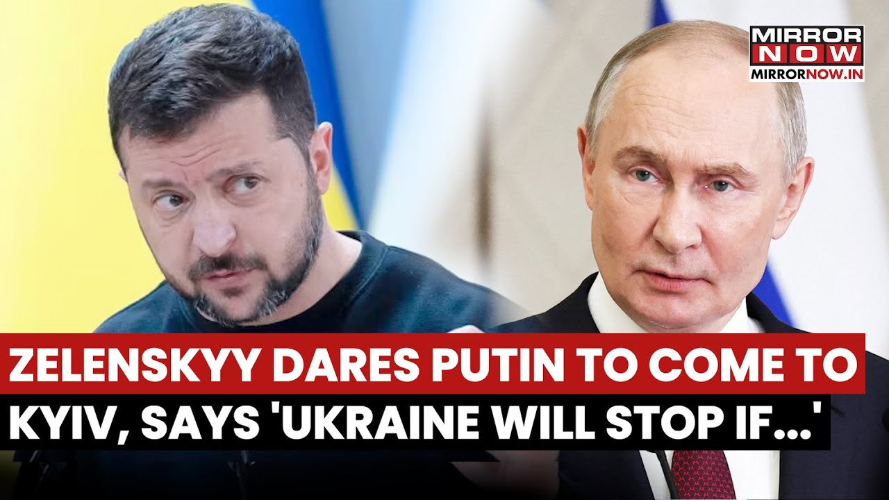 Zelenskyy Dares Putin To Visit Kyiv, Says Will Stop Attacks When Russia Does The Same | Watch
