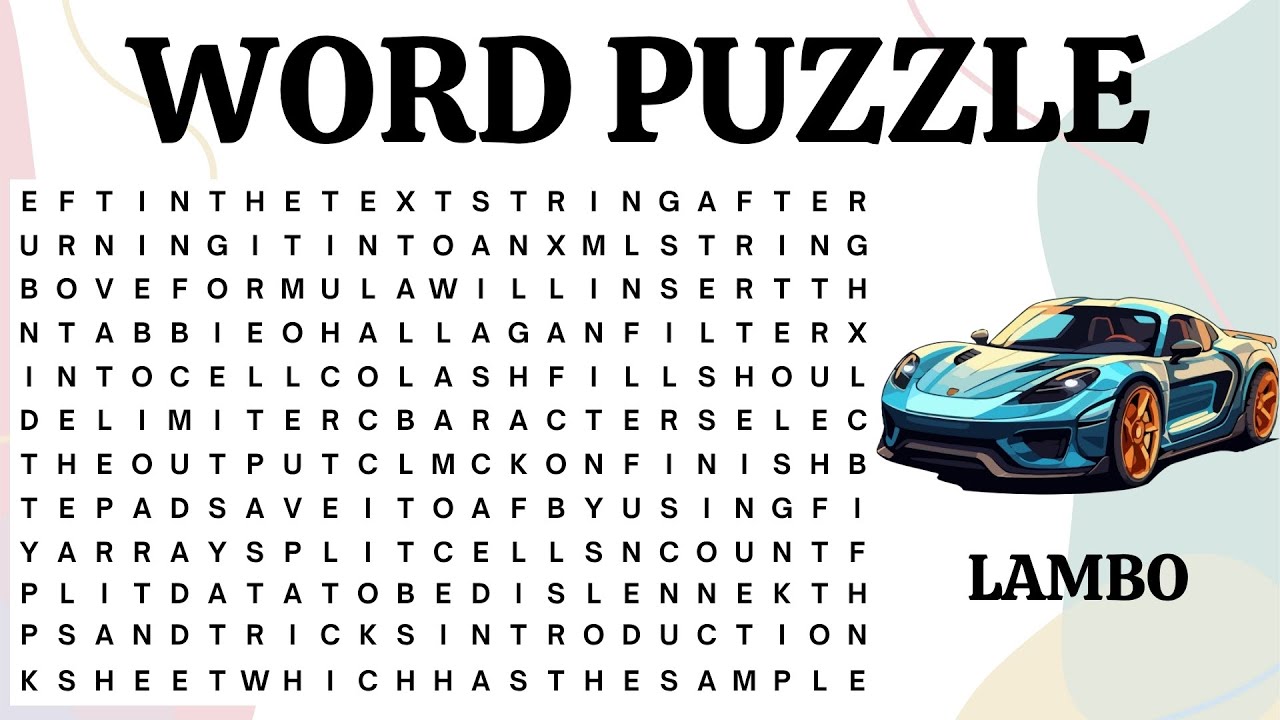 🔥WORD SEARCH CHALLENGE: SUPERCARS EDITION! | Can You Find Them All? 🏎️💨