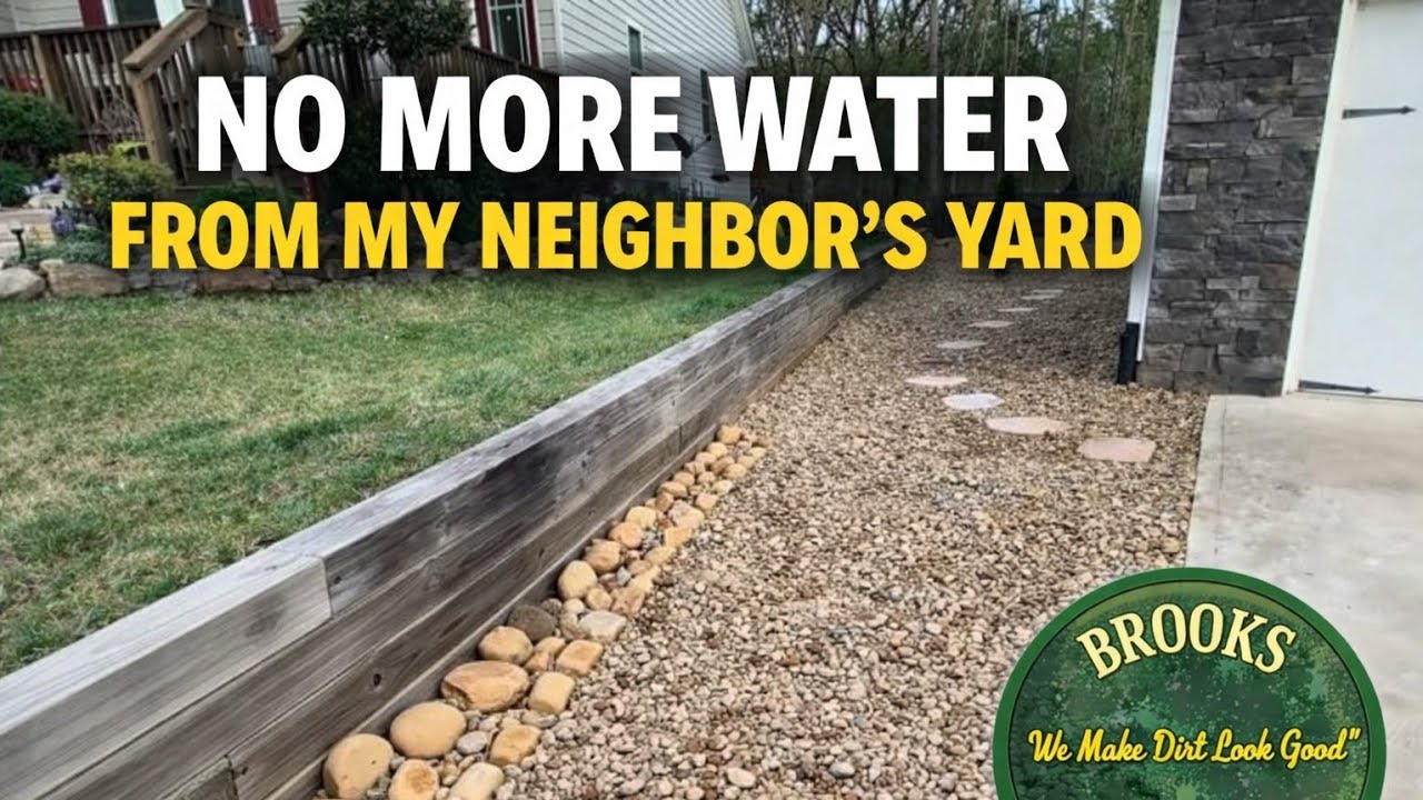 This One Drainage Design Stops Yard Flooding for Good & Fix 90% of Yard Water Problems | Landscaping