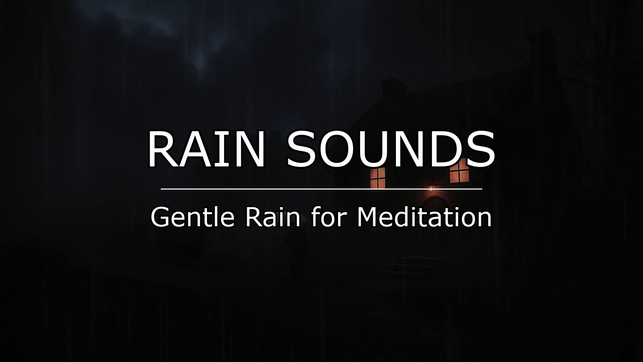 Calm Racing Thoughts with Rain Sounds for Meditation (No Ads) | Gentle Rain
