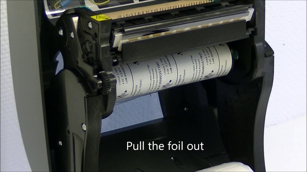 How to change the foil and label roll on Zebra GX430t