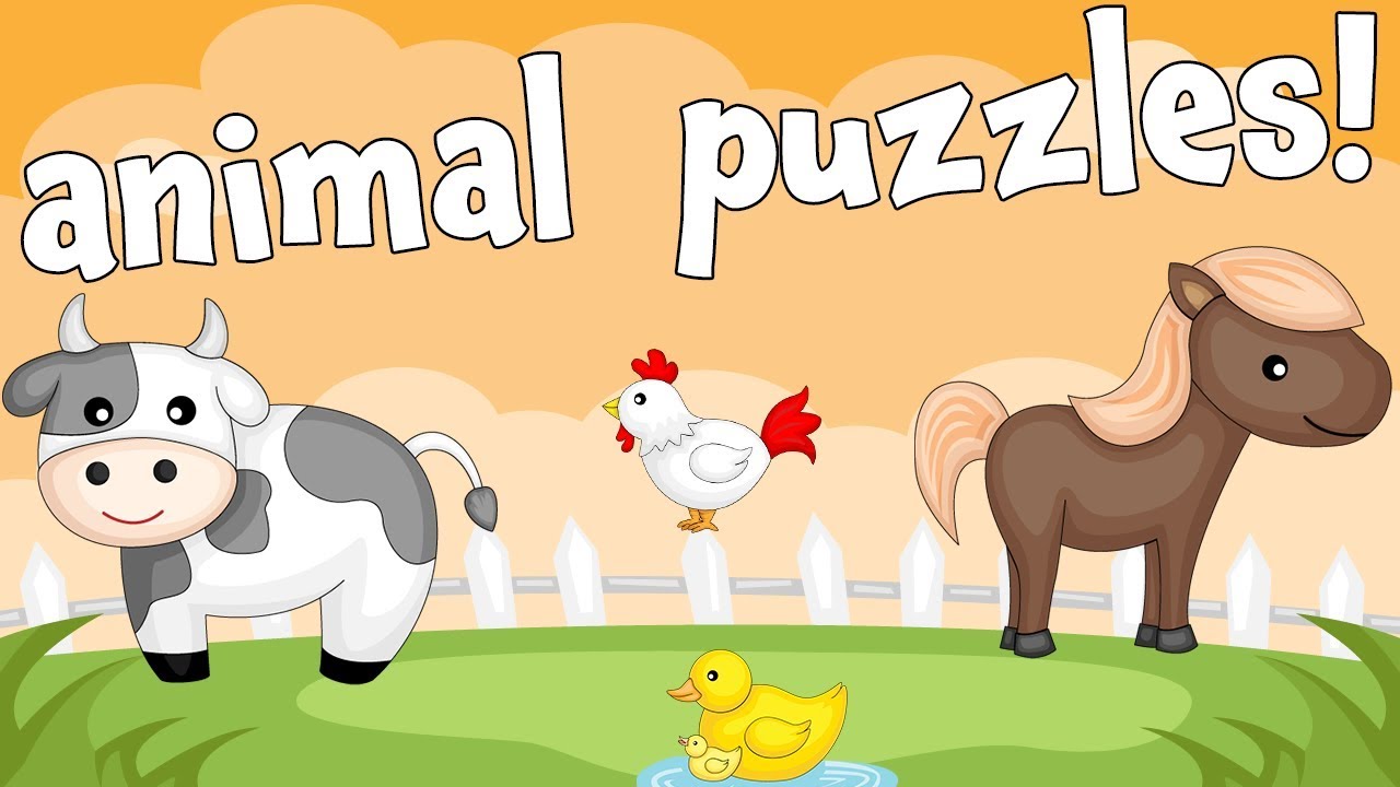 Farm Animal Puzzle Game! | Learn Farm Animals for Preschoolers & Toddlers | Kids Learning Videos