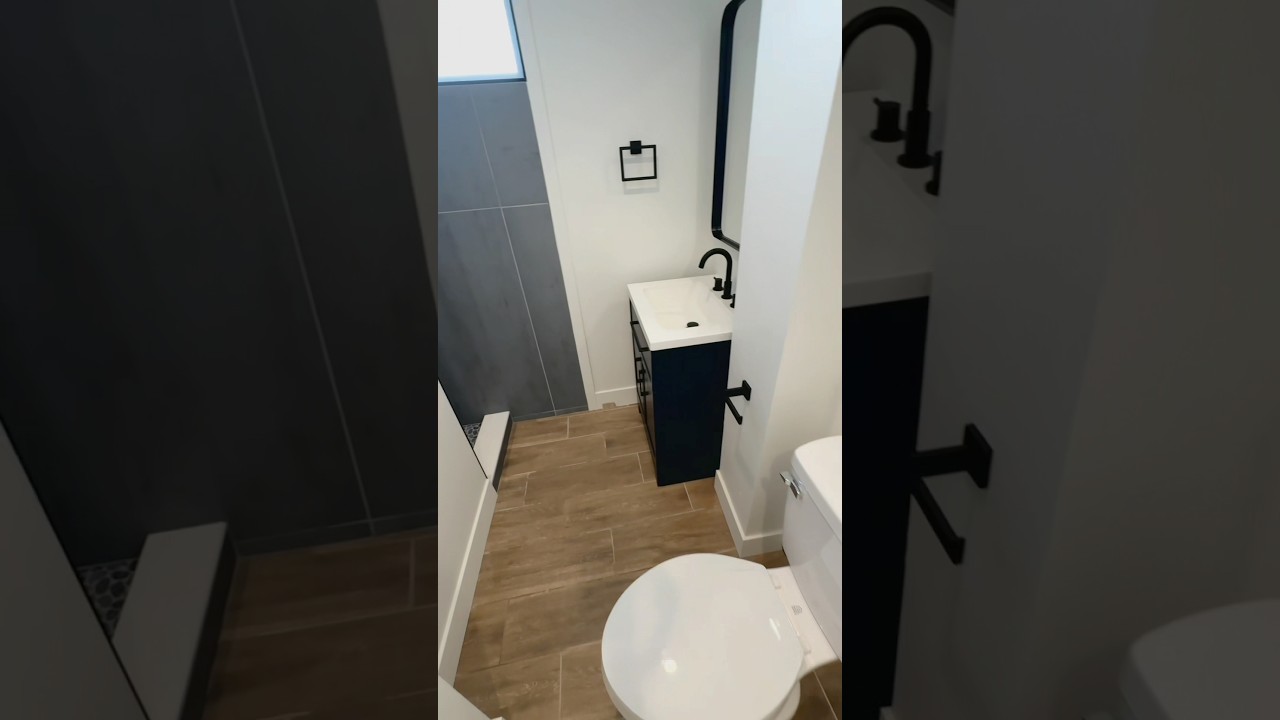 Full bathroom renovation in under 3 min 👀