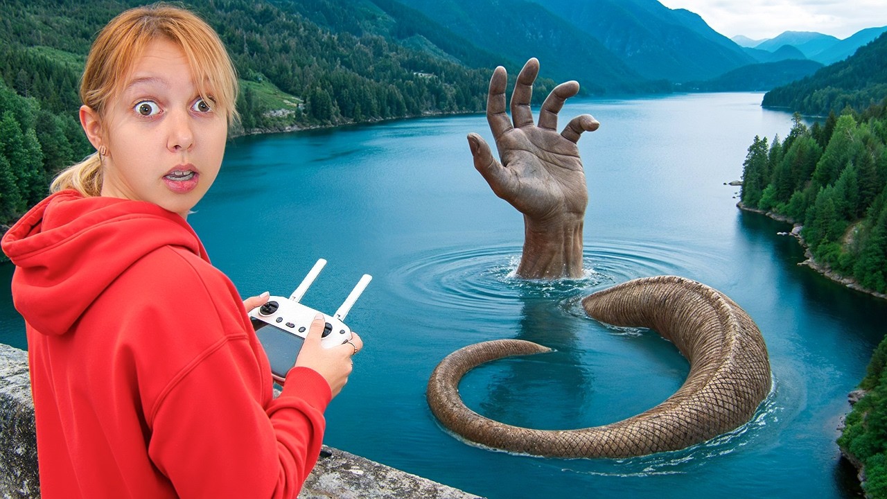Our Drone Found a HAND SEA MONSTER! 