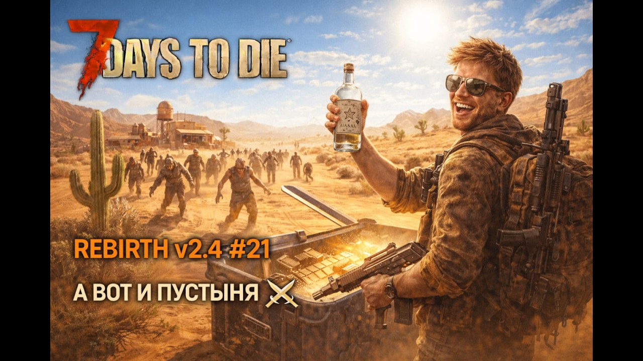 🔥 REBIRTH v2 4 #21 А вот и пустыня ⚔️ #7DaystoDie