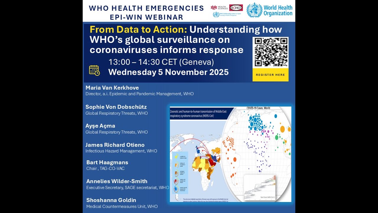 WHO EPI-WIN: From Data to Action: How WHO’s global surveillance on coronaviruses informs response