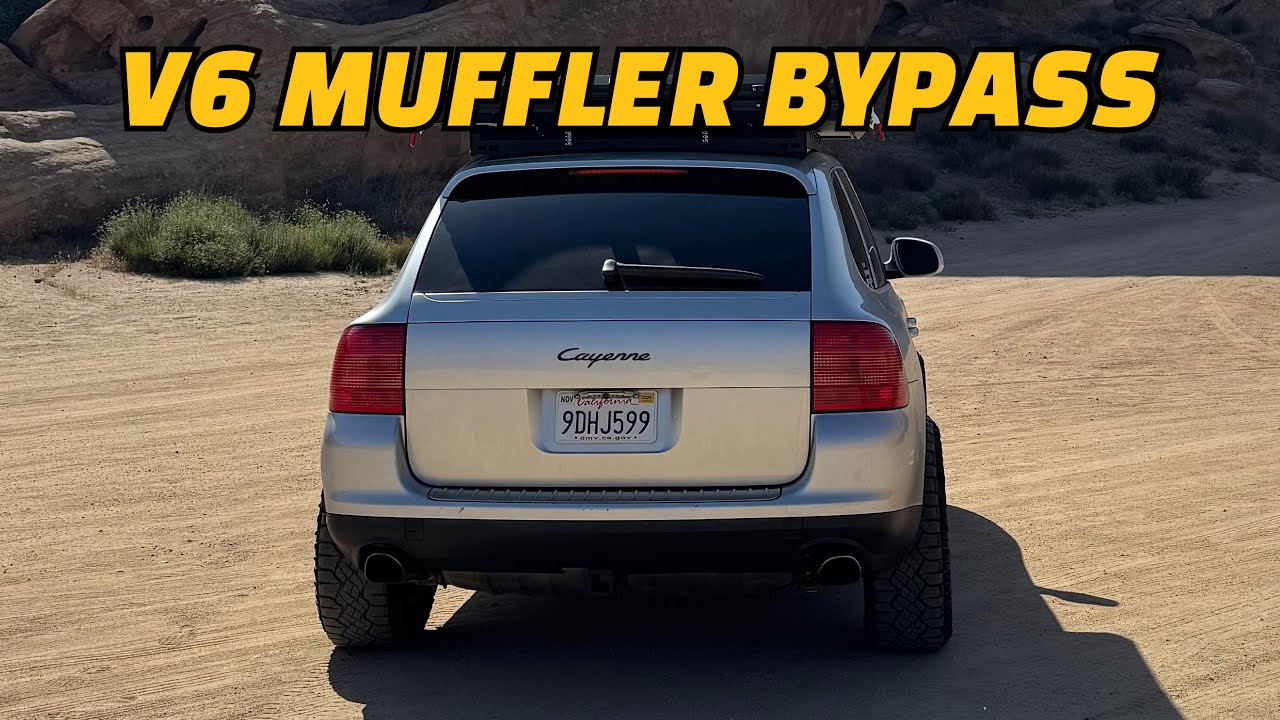 Обходной глушитель на Porsche Cayenne 955 с двигателем V6 – вы не поверите, какой звук!