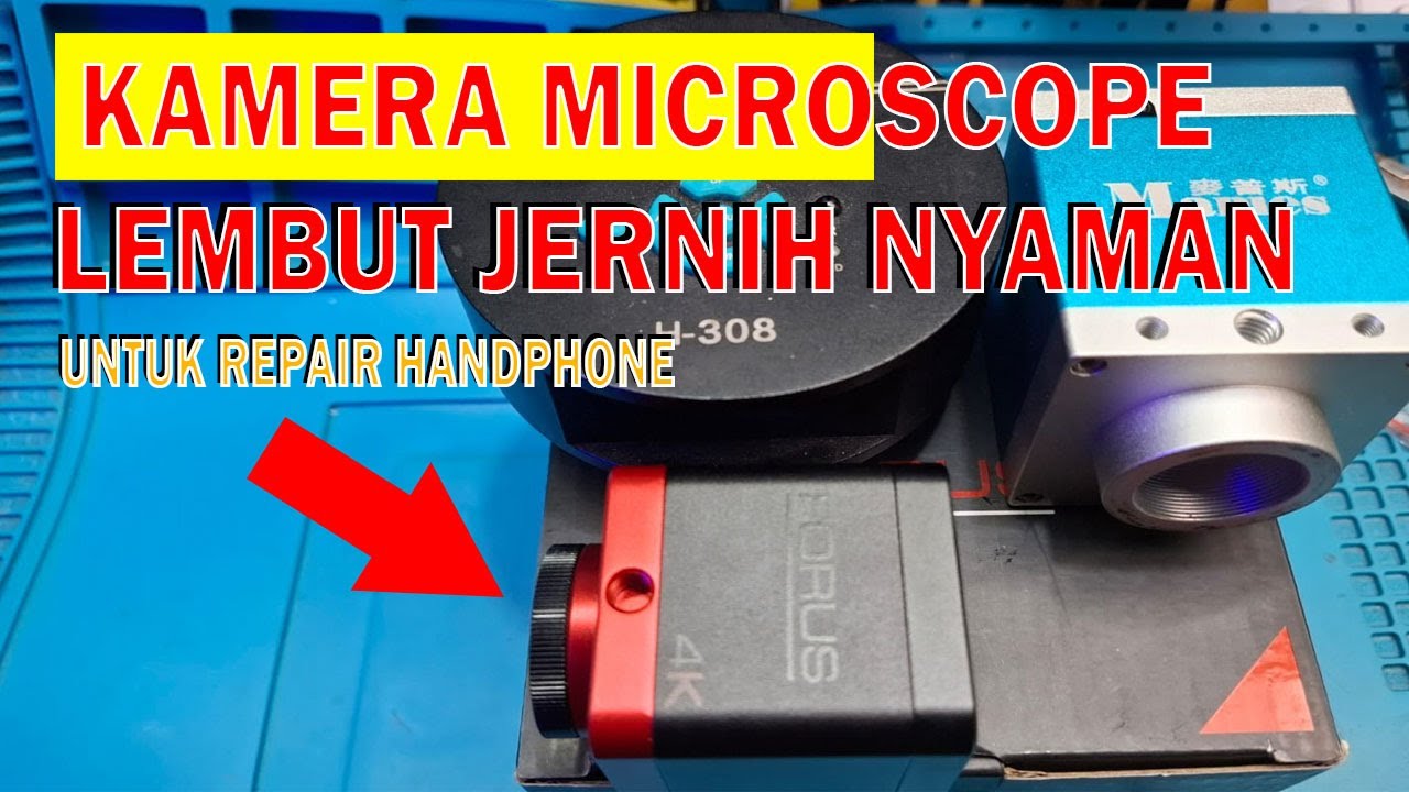 Rusak komponen Kecil-kecil pake Kamera Microscope jadi Jelas