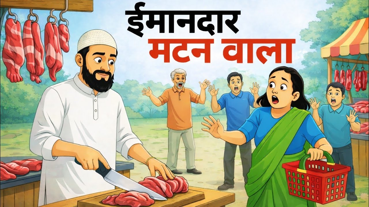 ईमानदार मटन वाला| IMANDAAR MUTTON WALA | HINDI KAHANIYA | HINDI STORIES | HINDI KAHANI | MORAL