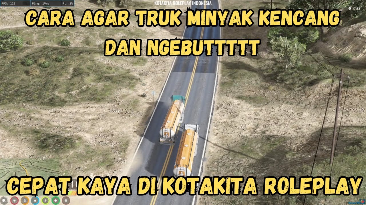 CARA CEPAT KAYA DI KOTAKITA GTA ROLEPLAY KERJA TRUK MINYAK NGEBUTTTT | Kotakita Roleplay