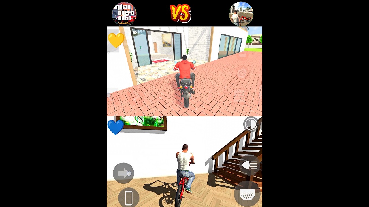 franklin house challenge 🤯 Indian bike driving 3D vs ita #trending #shorts #indianbikedriving3d