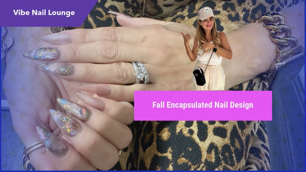 Fall Encapsulated Nail Design!