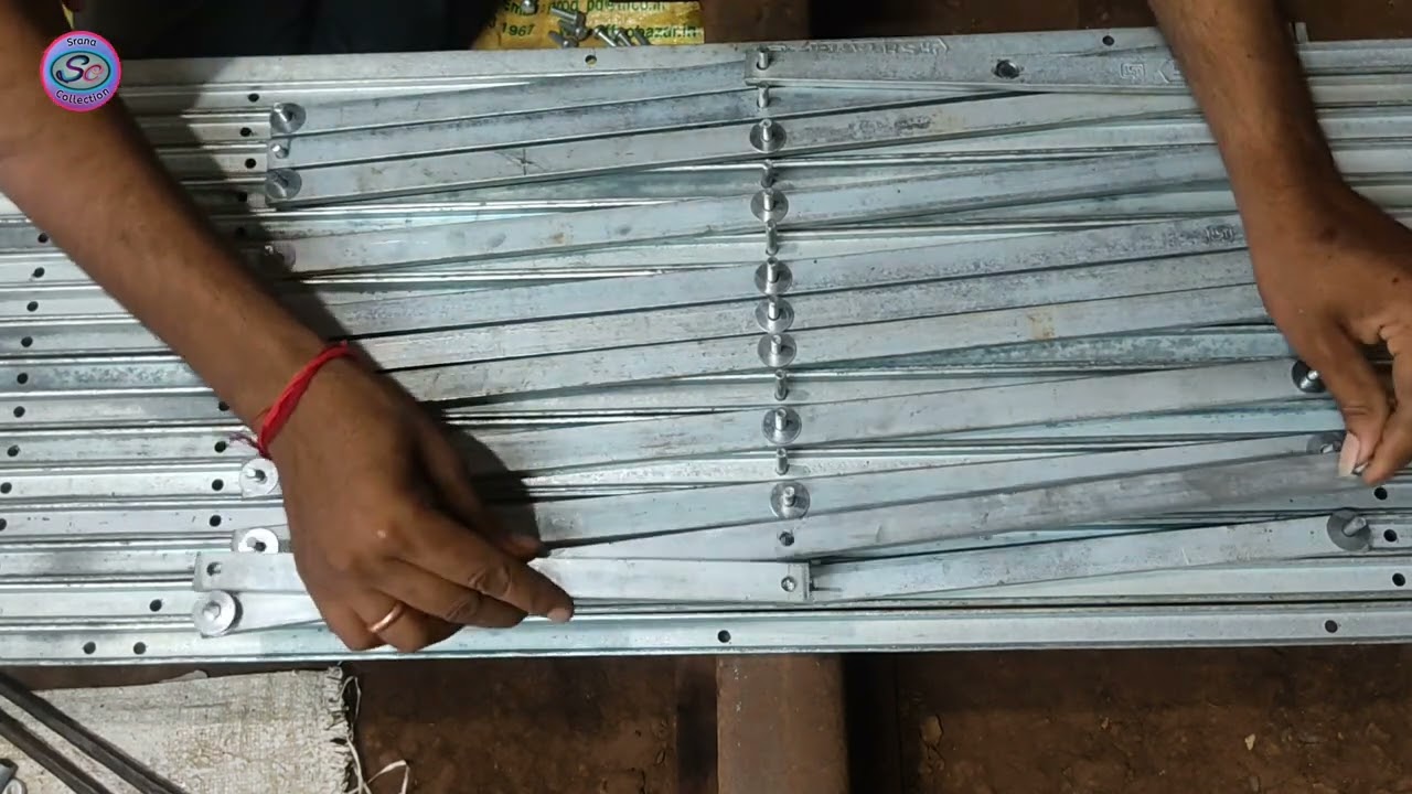 How To Make A Channel Gate.. A To Z Collapsible Gate Fitting.. 15 Channel Gate Making..