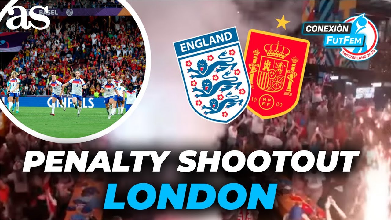 TOTAL MADNESS in LONDON FAN ZONE during the PENALTY SHOOTOUT | ENGLAND VS SPAIN